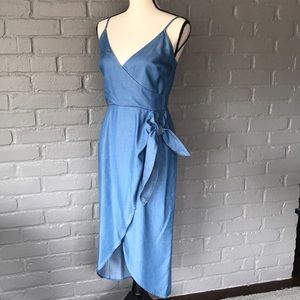 Lovers and friends orchid wrap dress in ocean